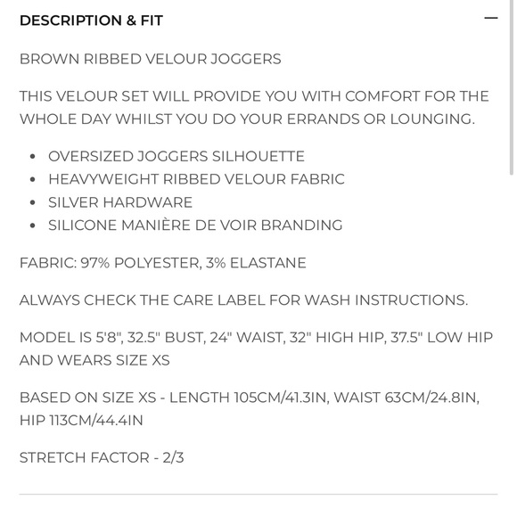 MANIERE DE VOIR⭐️ ribbed velour jogger and hoodie - Picture 10 of 15